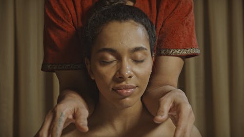 Woman Receiving Body Massage