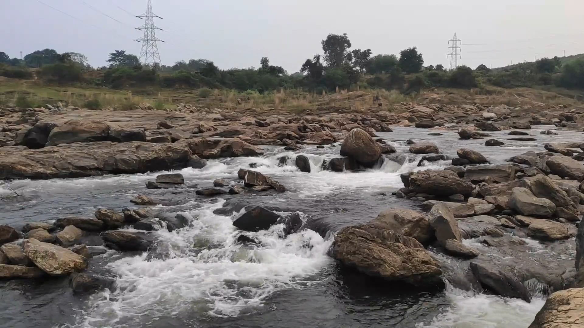 View of Flowing Water on a Stream Free Stock Video Footage, Royalty ...