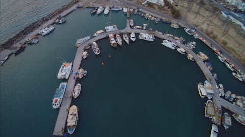 Drone Footage of a Sea Port