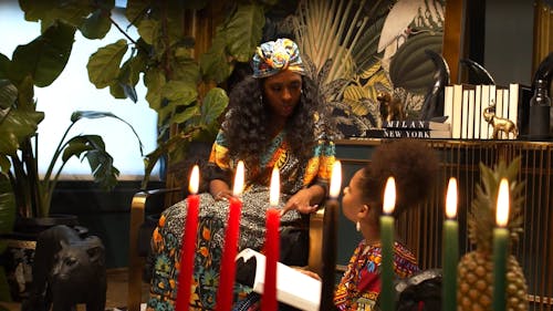 Kids Learning Of Their African Culture During Kwanzaa Gathering