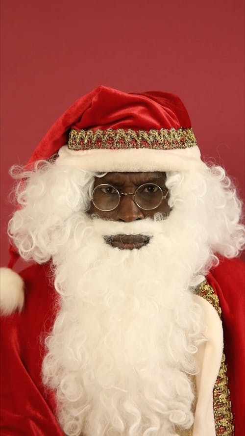 Santa Claus Looking Surprised