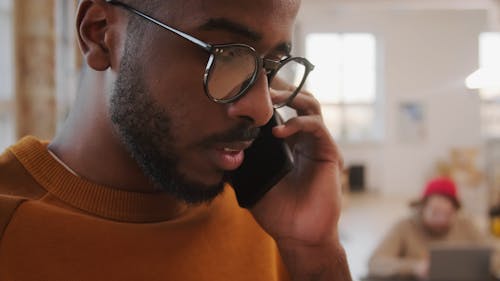 Person Talking on the Phone