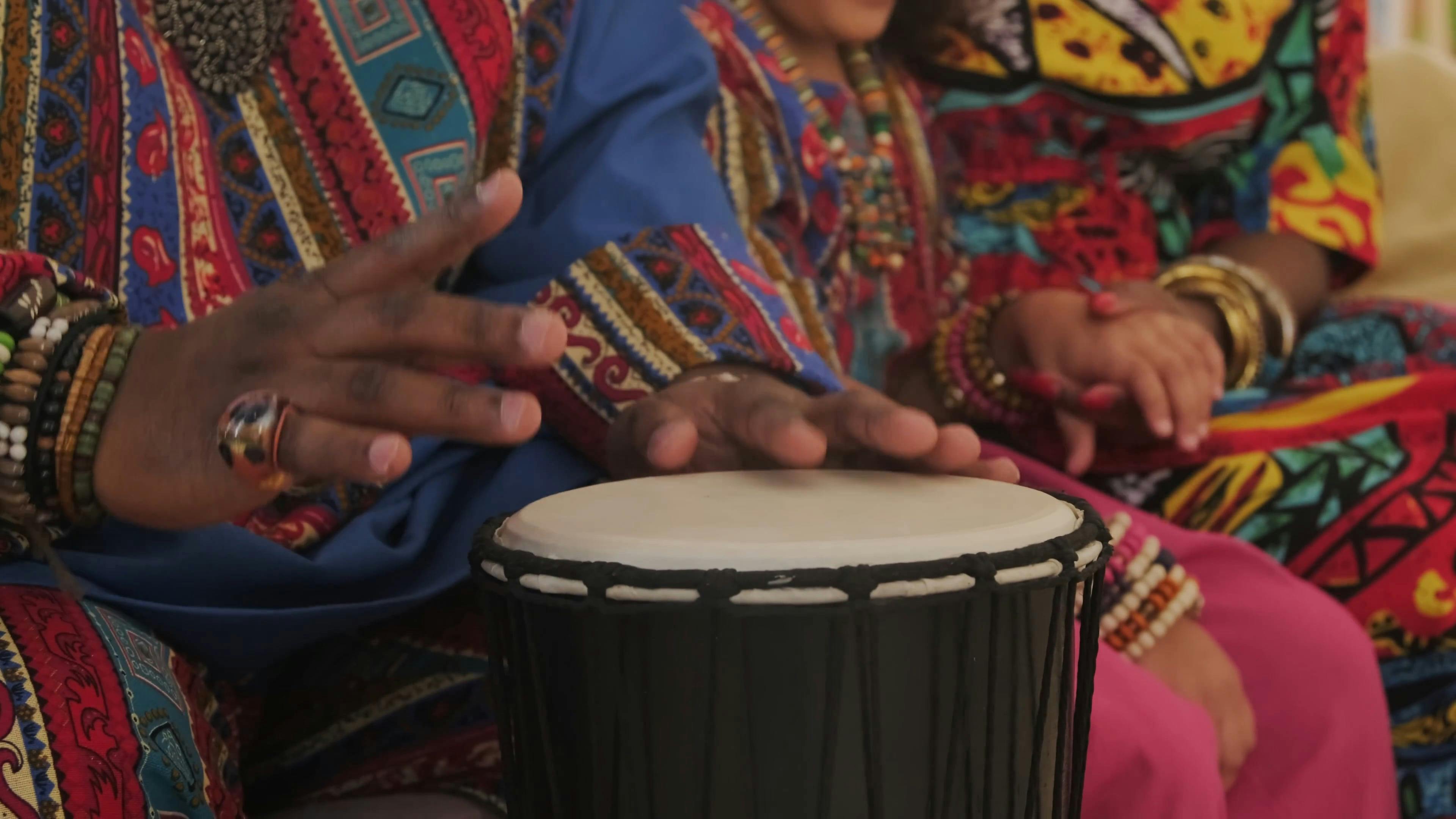 A Person Playing Djembe Drums · Free Stock Video