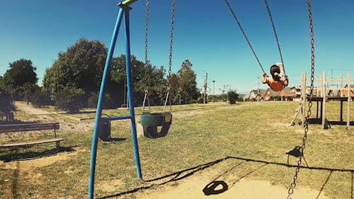 Children Doing Swing