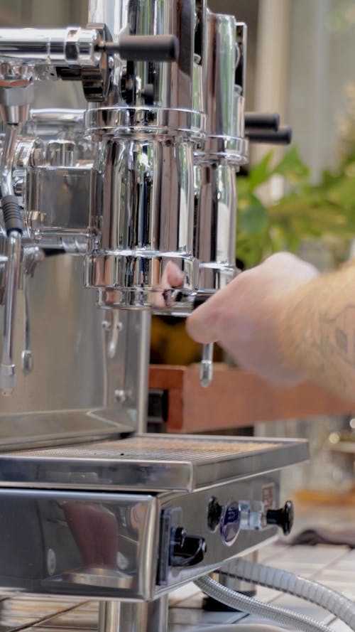 Close Up Video of a Coffee Machine