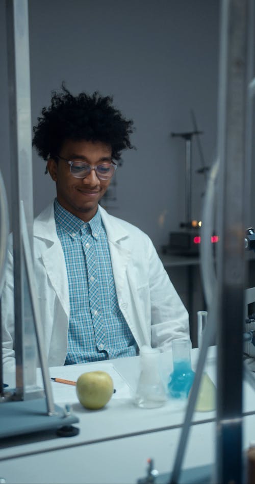 Student in a Science Laboratory