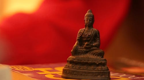 Close-Up Of Buddha In Miniature