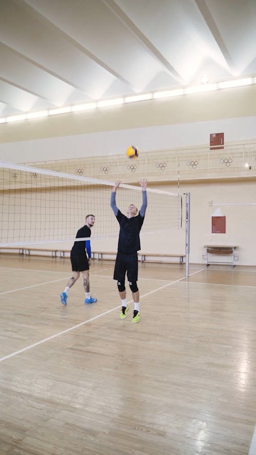 Athletes Playing Volleyball