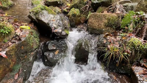 Stream Flowing Through Rocks