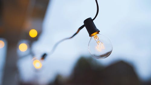 A Close-Up Shot of a Light Bulb