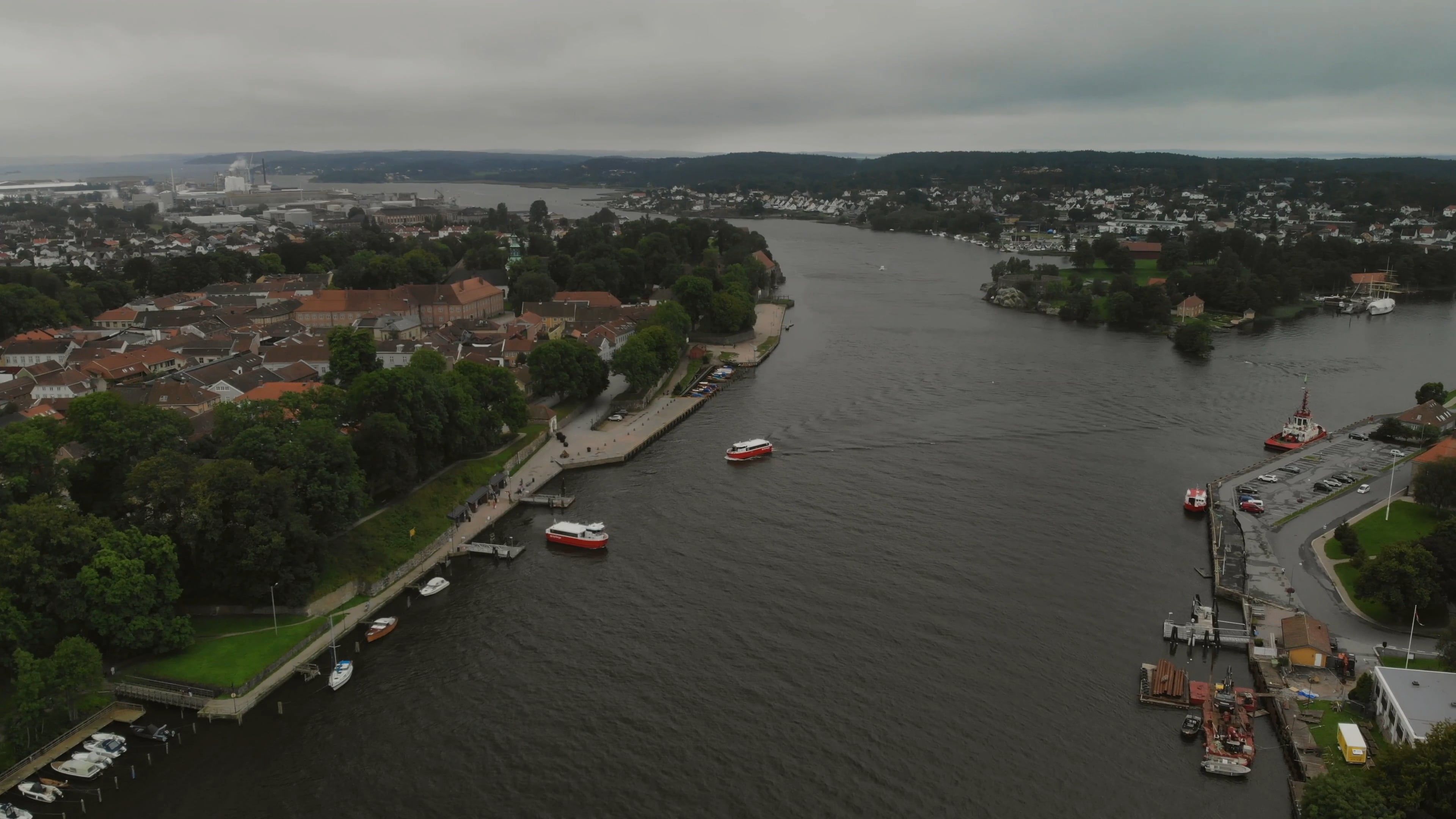 Drone Footage of a River · Free Stock Video
