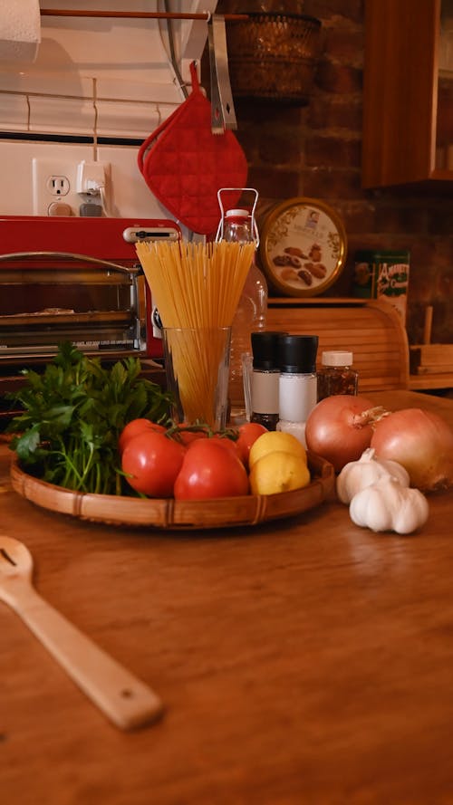 Food Ingredients on Table