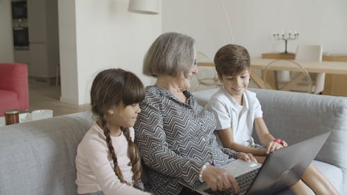 Grandma Learning to Use the Computer