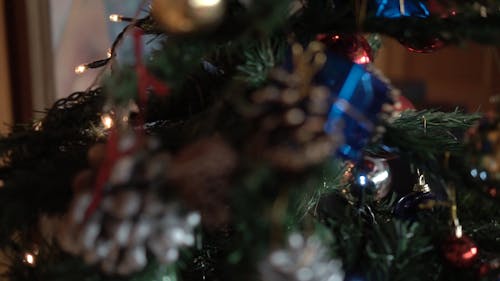 Close-up Ornate Christmas Tree