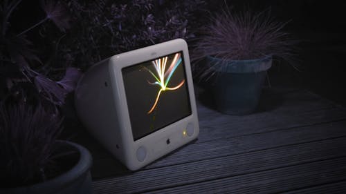 A Screen of an eMac Computer