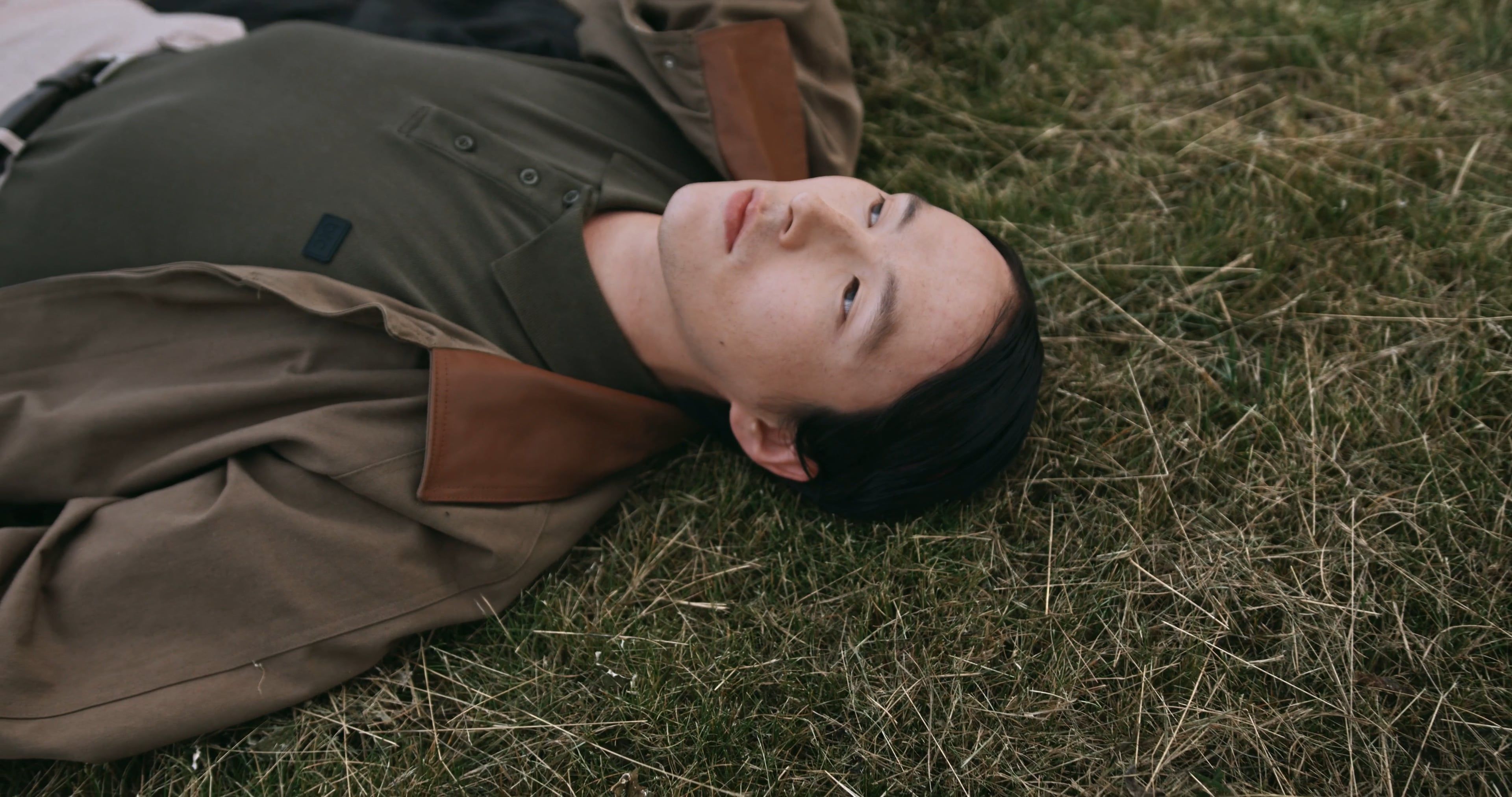 Man Laid Down On Grass Holding A Golf Club Free Stock Video Footage ...