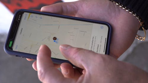Person Using Google Maps