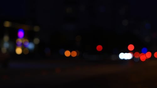 Blur Shots of Car Lights at Night