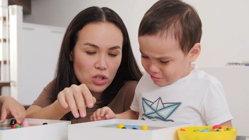 Woman Spending Time With Her Child