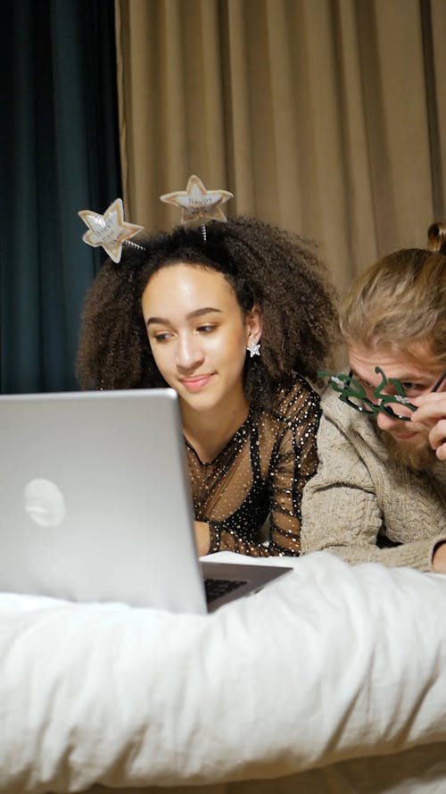 Couple Having a Video Call