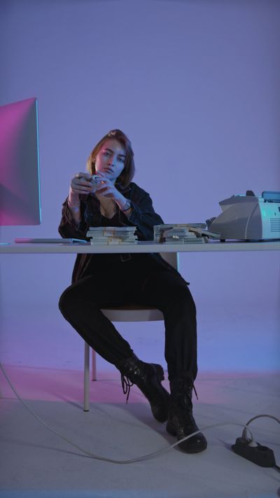 Tima Miroshnichenko's cyberpunk aesthetic video