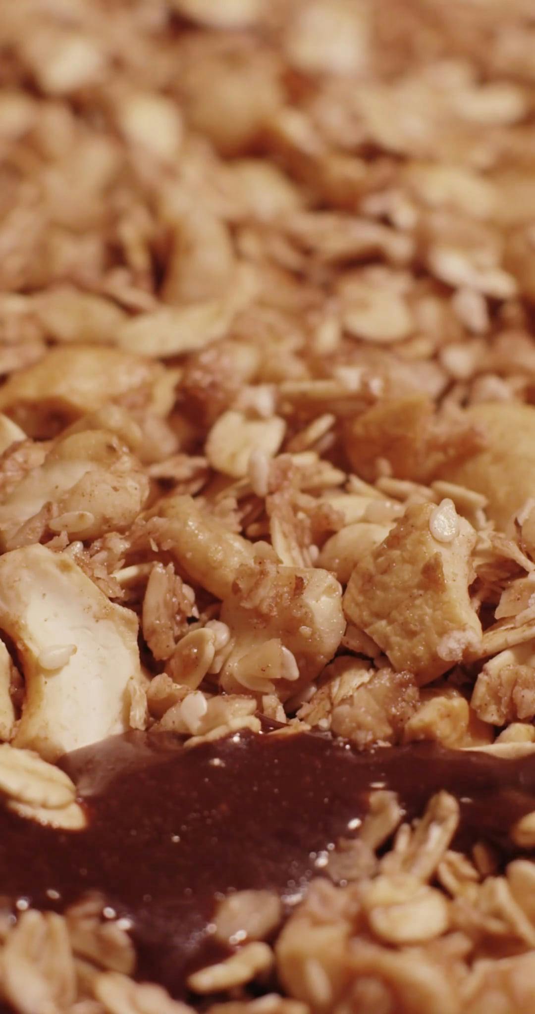 A Person Pouring Chocolate Syrup into the Cereals · Free Stock Video