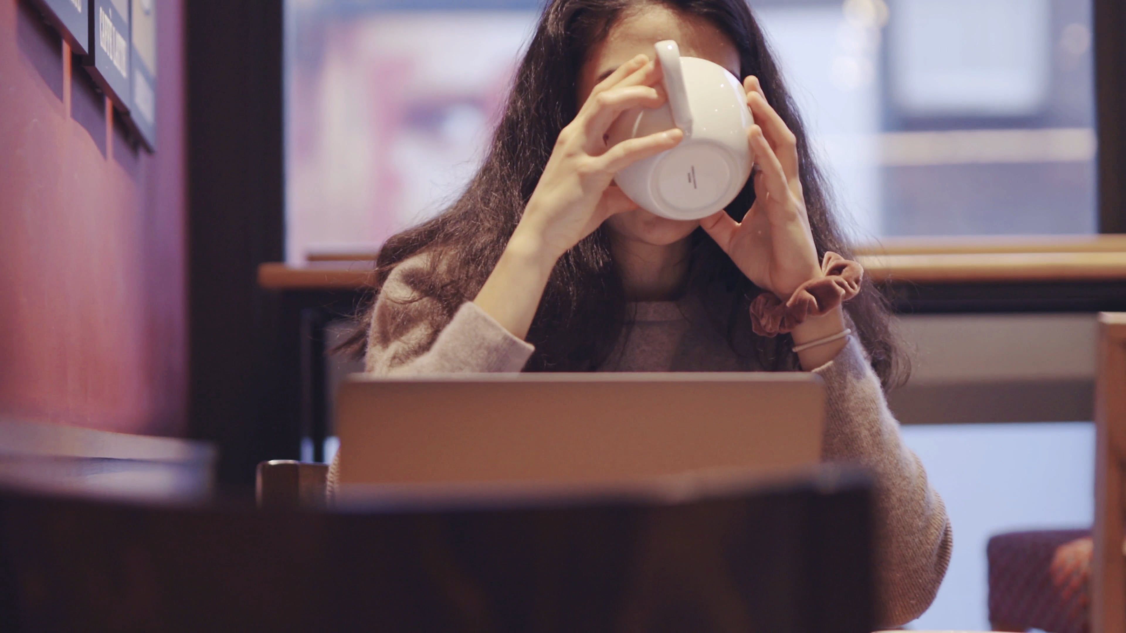 A Woman Drinking Coffee Free Stock Video Footage, Royalty-Free 4K & HD ...