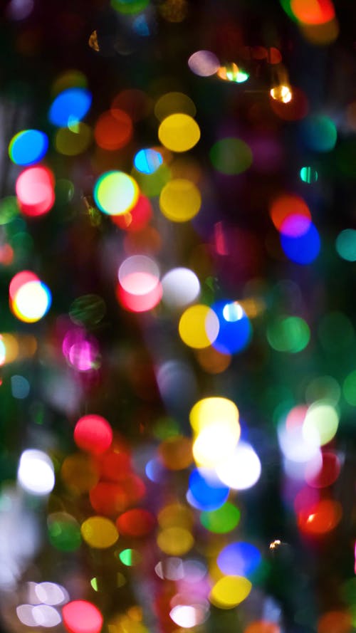 Christmas Lights Bokeh Effect · Free Stock Video