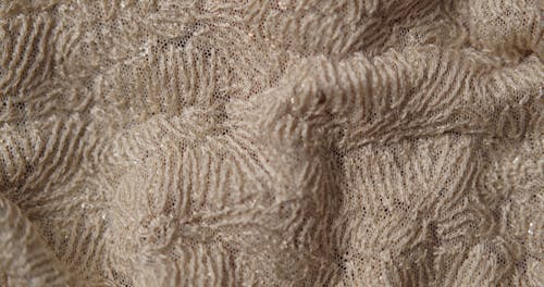 Beige and Golden Fabric Close up