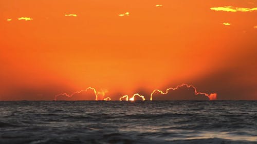 Time-Lapse of Sunrise over the Ocean