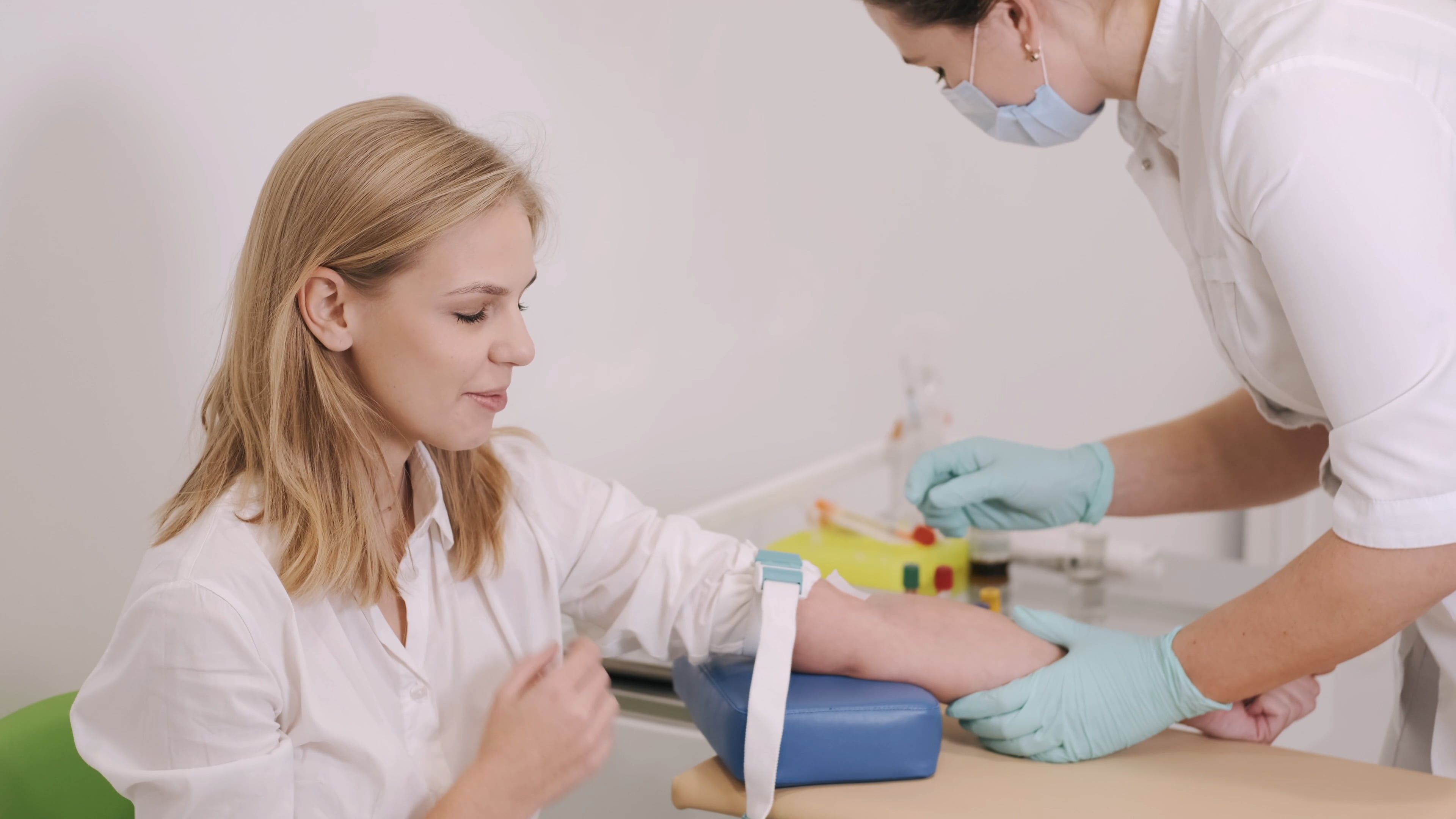 Nurse Collecting Patient's Blood Free Stock Video Footage, Royalty-Free ...