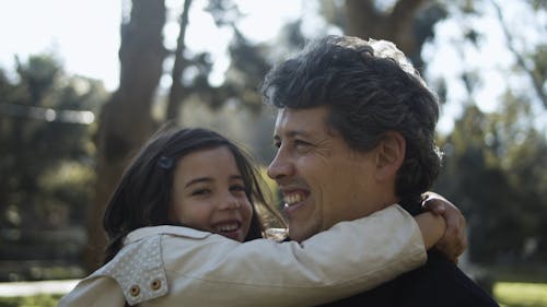 Dad and Daughter at the Park 