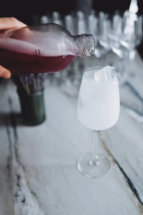 Close-up Shot of a Cocktail Drink