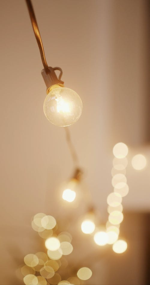 A Footage of Light Bulbs