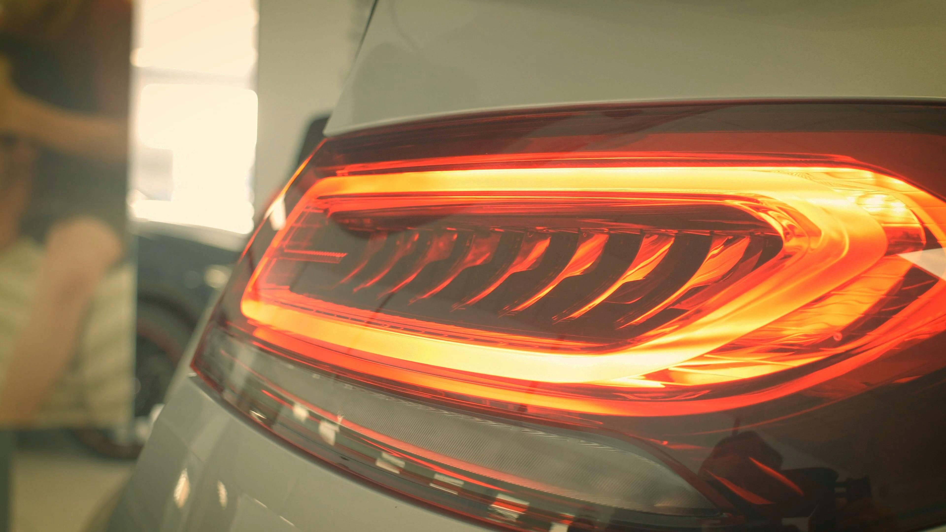 Back Lights of a Car · Free Stock Video