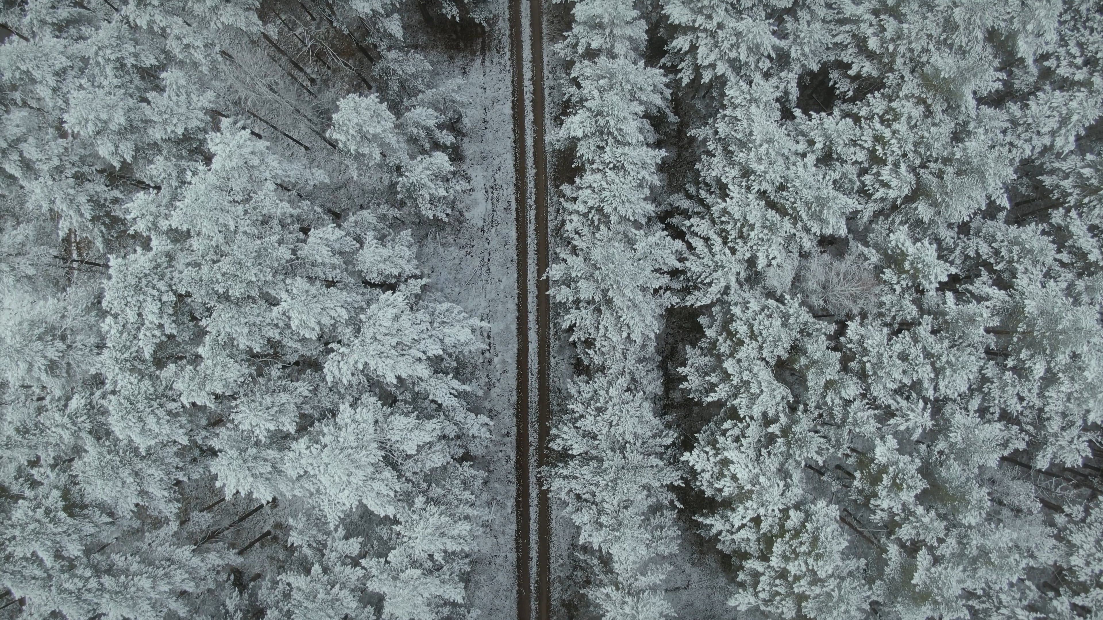 Drone Footage of a Place Filled with Snow Free Stock Video Footage ...