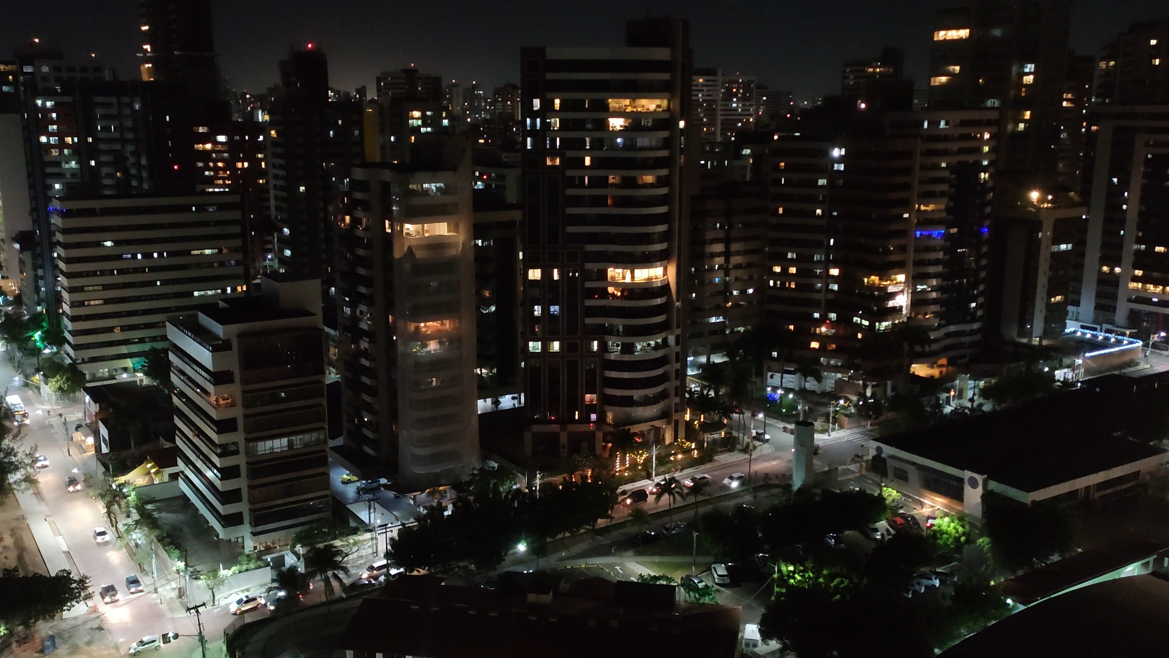 Aerial Footage of a City by Night Free Stock Video Footage, Royalty ...