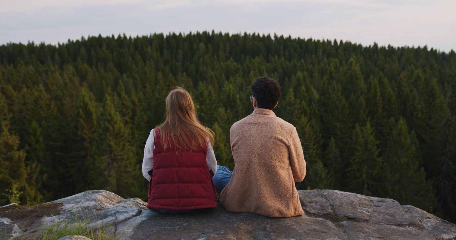 Couple Admiring Scenic View While Hugging Free Stock Video Footage ...