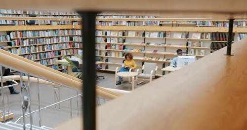People Studying Inside The Library