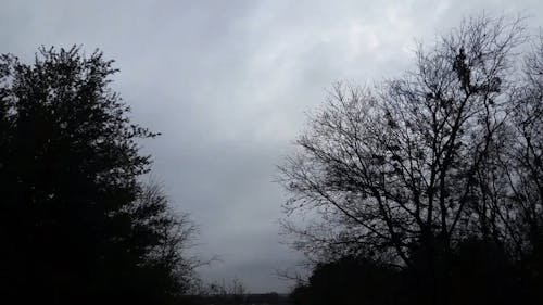 Sunset and Moving Clouds Time Lapse