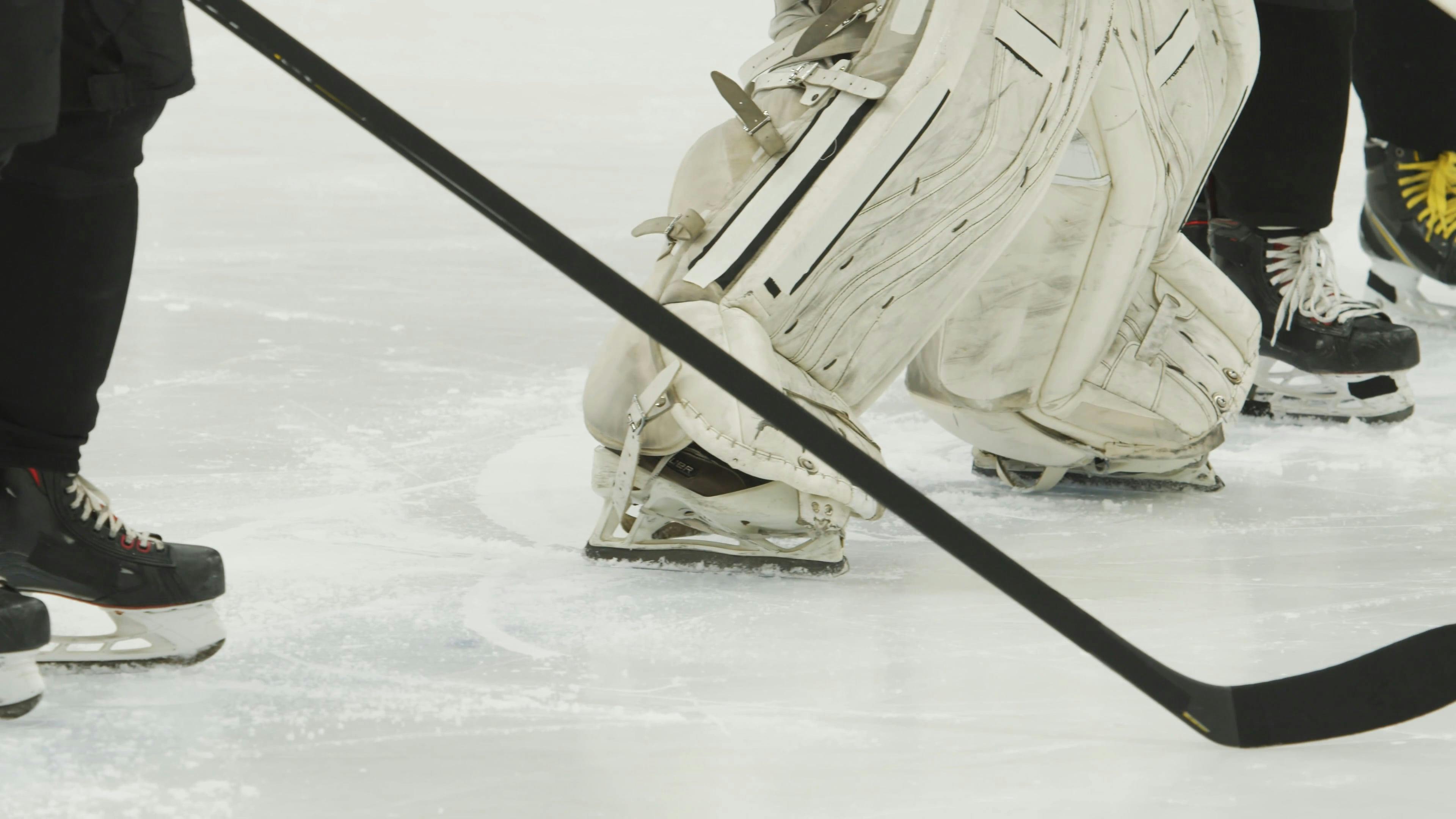 Hockey Players Ice Skating · Free Stock Video