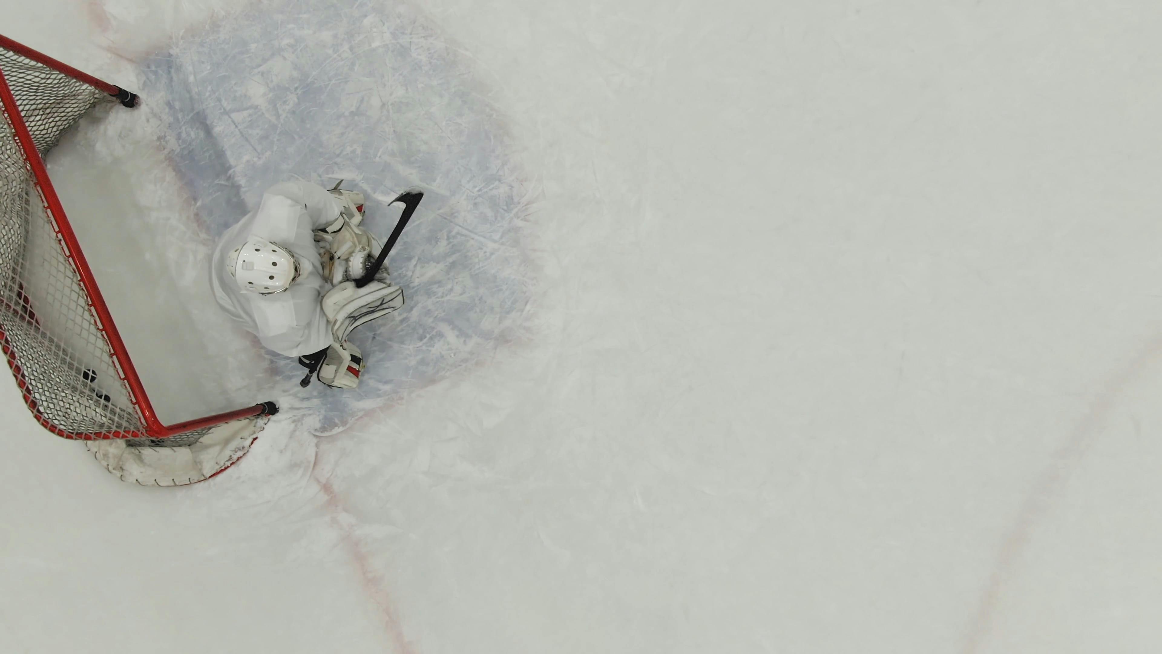 Ice Hockey Player Scoring a Goal · Free Stock Video