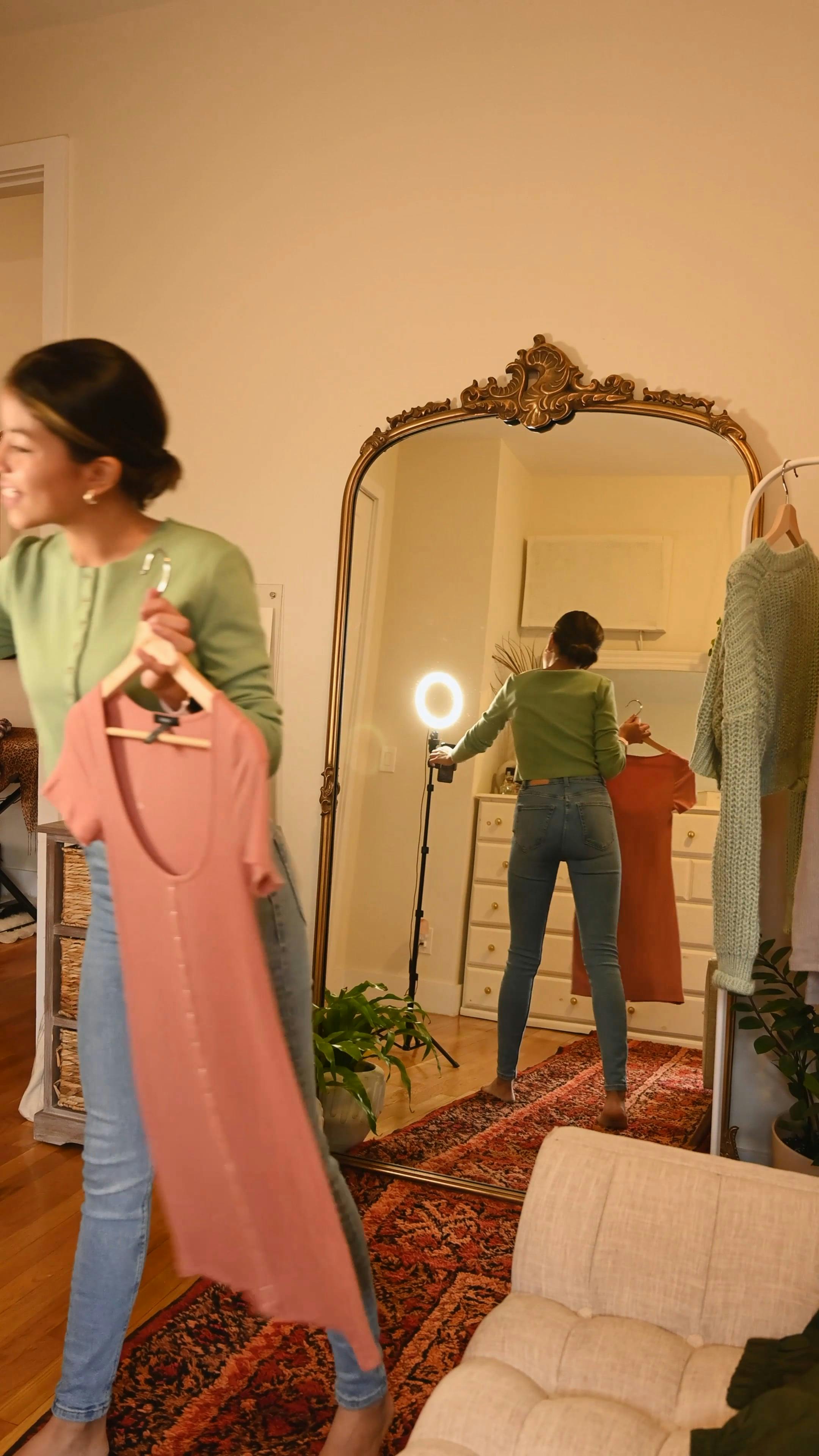 Woman Showing Dress in Camera · Free Stock Video