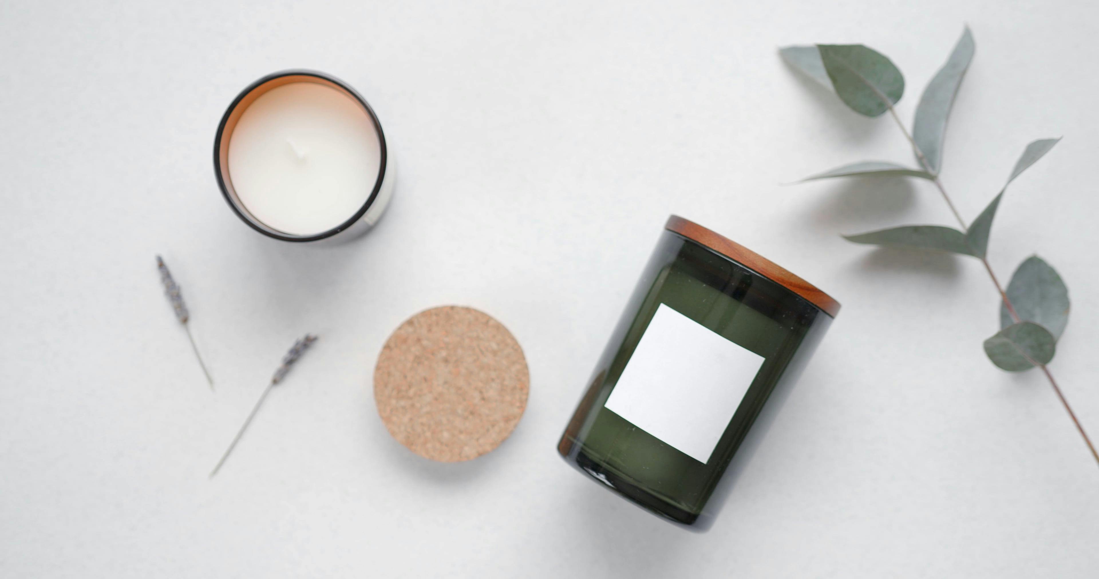 Candles in a Glass Jar · Free Stock Video