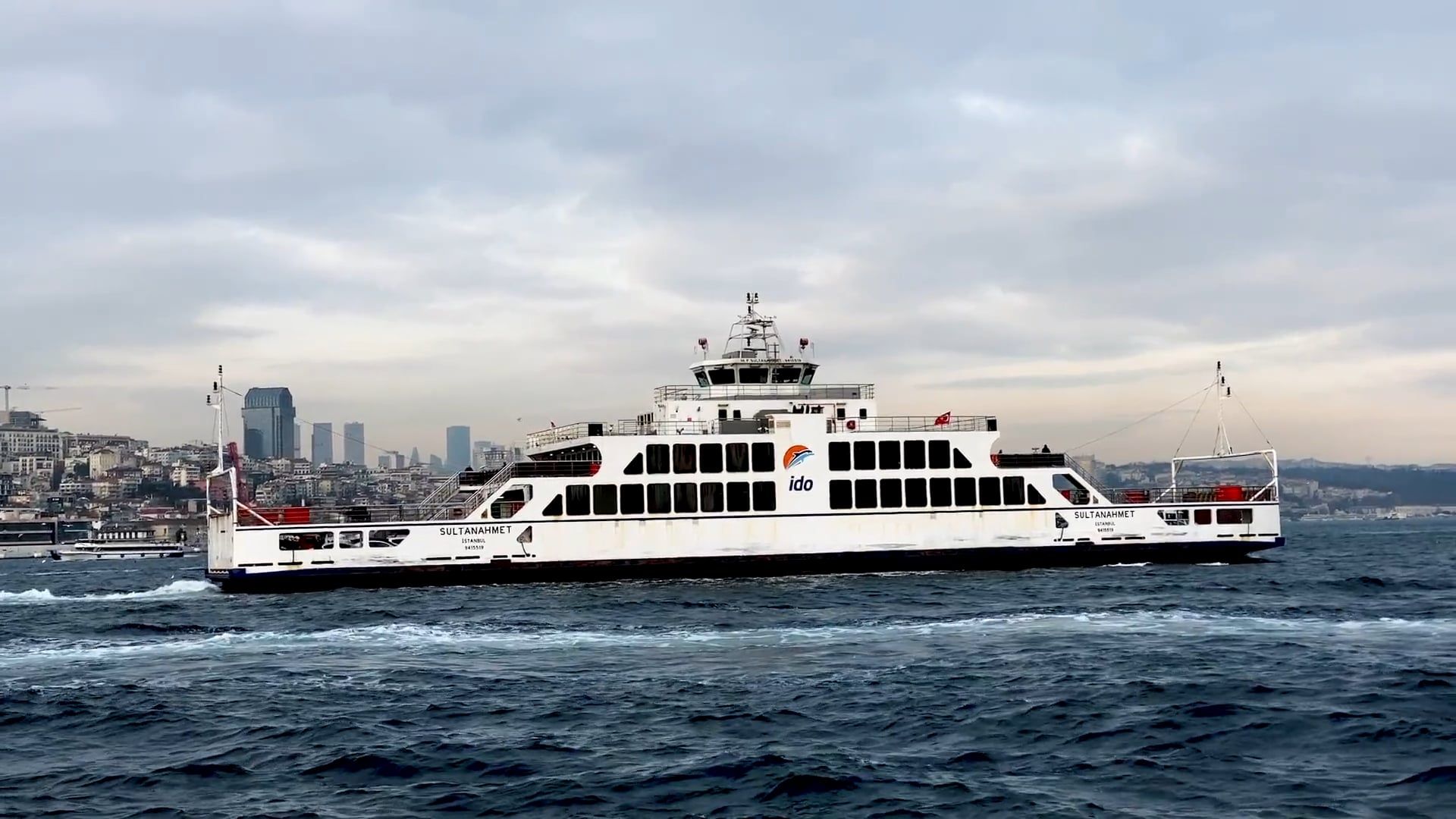 Full Shot Of Ferry Boat in the Ocean Free Stock Video Footage, Royalty ...