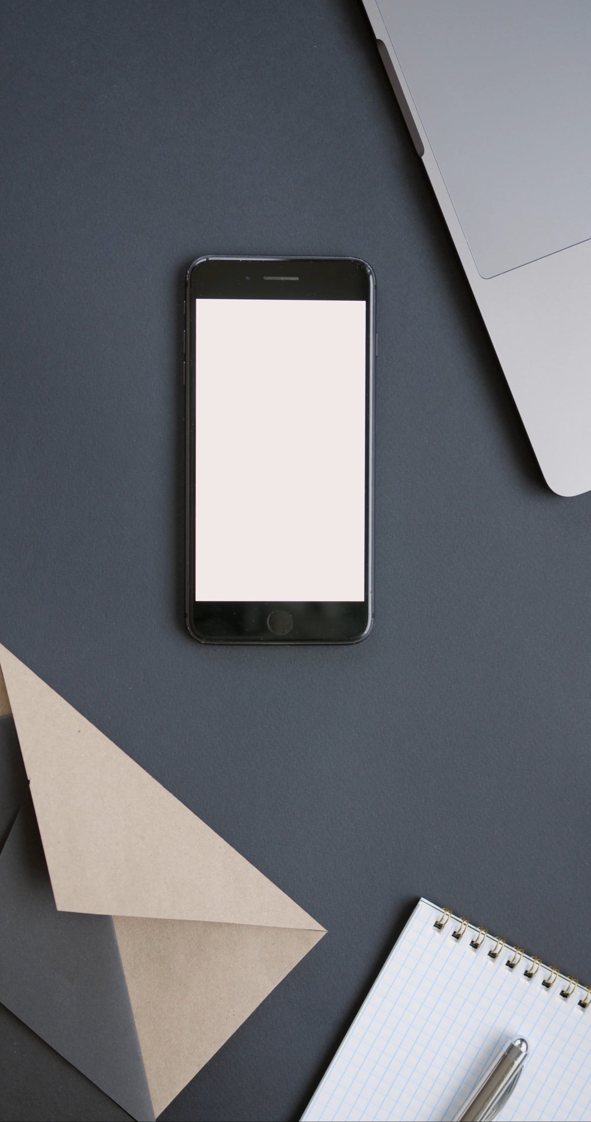 A High Angle Shot of a Smartphone Free Stock Video Footage, Royalty ...