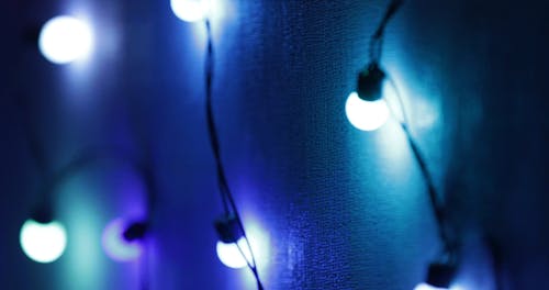 Close Up Video of String Lights