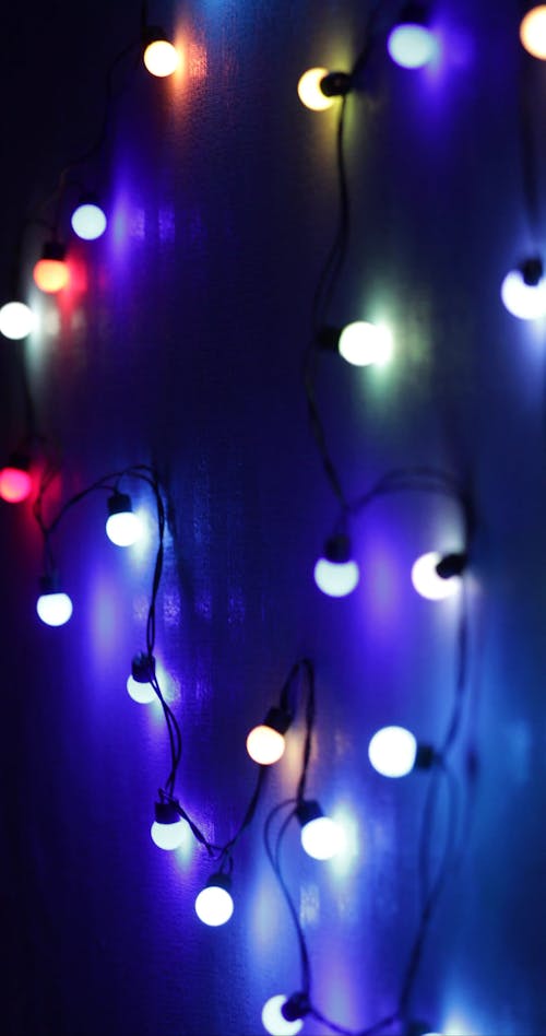 Close Up Video of String Lights