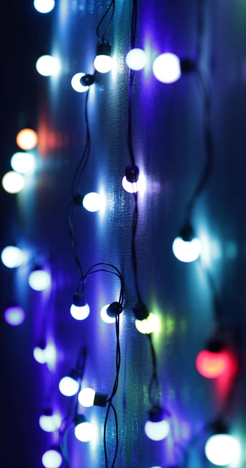 Decorative Lights Hanging on Wall