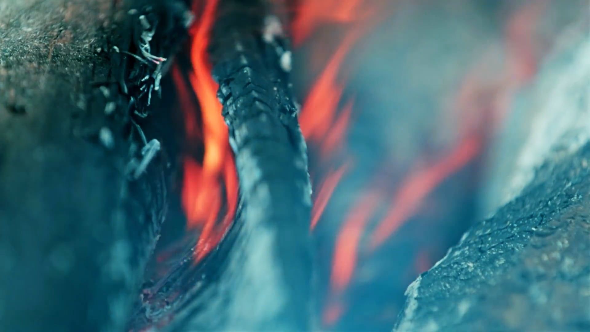 Close Up Shot of a Burning Wood · Free Stock Video